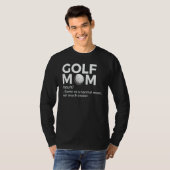 Golf Moeder Definitie Golfen T-shirt (Voorkant volledig)