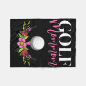 Golf Moeder Golfer Moeder  Fleece Deken (Voorkant (Horizontaal))