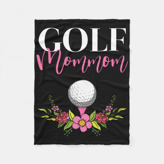 Golf Moeder Golfer Moeder  Fleece Deken (Voorkant)