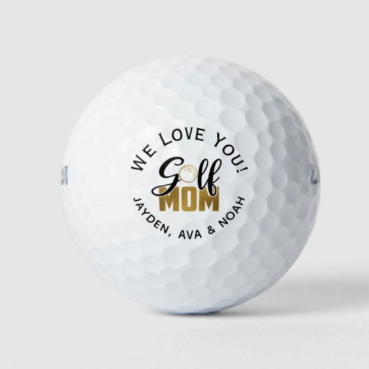 Golf Moeder Gouden Golfballen (Voorkant)