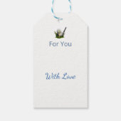 Golf Moeder Hortensia Bloemen Golfkar Cadeaulabel (Achterkant)