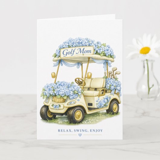 Golf Moeder Kaart Hortensia Bloem Golfkar (Kleine Plant)