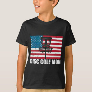 Golf Moeder USA Amerikaanse vlag Moederdag Gift 4e T-shirt