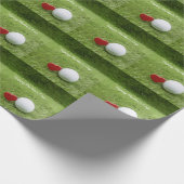 Golf Moederdag met liefde golfbal op groen Cadeaupapier (Hoek)