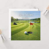 Golf Moederdagkaart voor mama Kaart (Voorkant / Achterkant in situ)