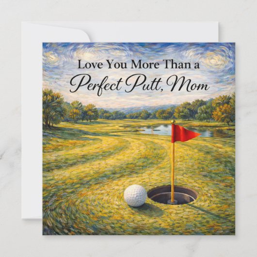 Golf Moederdagkaart voor mama Kaart (Voorkant)