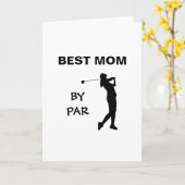 Golf Moeders Golfer Stomme Moederdag Beste Moeder Kaart (Gele Bloem)