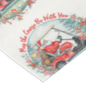 Golf Moge de baan bij u zijn Kerstman Tafelkleed (Gekanteld)