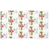 Golf Moge de baan bij u zijn Kerstman Tafelkleed (Voorkant (Horizontaal))