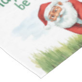 Golf Moge de baan bij u zijn Kerstman Tafelkleed (Gekanteld)