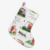 Golf Moge de baan bij u zijn met de Kerstman Grote Kerstsok (Voorkant (Hangend))