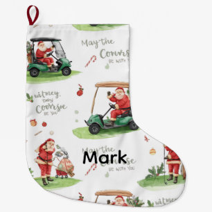 Golf Moge de baan bij u zijn met de Kerstman Grote Kerstsok