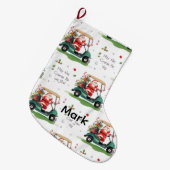 Golf Moge de baan bij u zijn met de Kerstman Grote Kerstsok (Voorkant (Hangend))