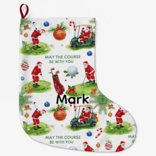 Golf Moge de baan bij u zijn met de Kerstman Grote Kerstsok
