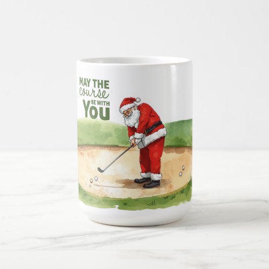 Golf Moge de baan bij u zijn voor Kerstmis Cof Koffiemok (Center)