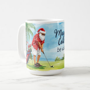 Golf Moge de golfbaan met je zijn met Kerstmis Koffiemok
