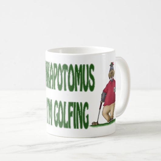 Golf-Mokken: Shankapotomus Hippo Koffiemok (Voorkant rechts)