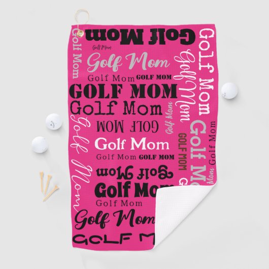 GOLF MOM MOTHER Moederdag Gift Golf Sports Golfhanddoek (Insitu)