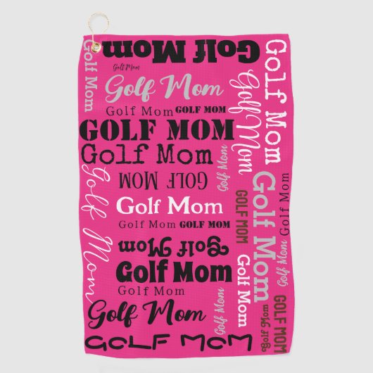 GOLF MOM MOTHER Moederdag Gift Golf Sports Golfhanddoek (Voorkant)