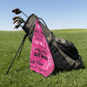 GOLF MOM MOTHER Moederdag Gift Golf Sports Golfhanddoek (Groen)