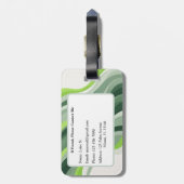Golf Monogram Bagage Label (Achterkant verticaal)