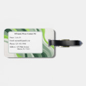 Golf Monogram Bagage Label (Achterkant horizontaal)