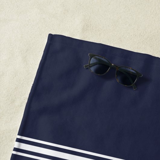 Golf Monogram Golfer Modern Sports Pro Blue Cute Strandlaken (In situ)