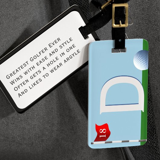Golf Monogram Grootste Golfer Bagage Label