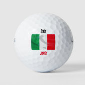 Golf Monogram Italië Vlagkaart Golfballen (Voorkant)