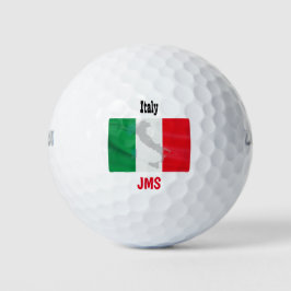 Golf Monogram Italië Vlagkaart Golfballen