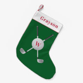 Golf Monogram Kleine kerststaart Kleine Kerstsok (Voorkant (Hangend))