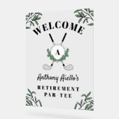 Golf Monogram Par-T-shirt Welkom Acryl Bord (Hoek)