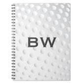 Golf Monogram sluiten Notitieboek (Voorkant)