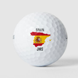 Golf Monogram Spanje Vlagkaart Golfballen