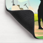 Golf Mousepad met Golfer Swinging Muismat (Hoek)