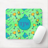 Golf Mousepad met Monogram Muismat (Met muis)