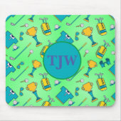 Golf Mousepad met Monogram Muismat (Voorkant)