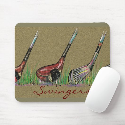 Golf Mousepad Muismat (Met muis)