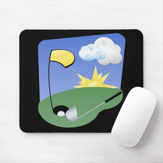 Golf Mousepad Muismat (Met muis)