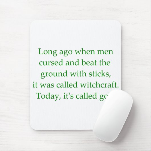 Golf Mousepad Muismat (Met muis)