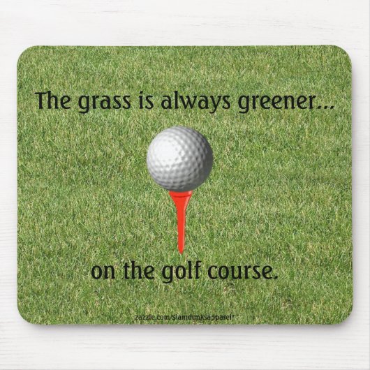 Golf mousepad muismat (Voorkant)