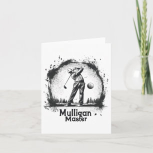 Golf Mulligan Master Graphic T - shirts voor manne Kaart