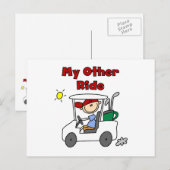 Golf My Other Ride Briefkaart (Voorkant / Achterkant)