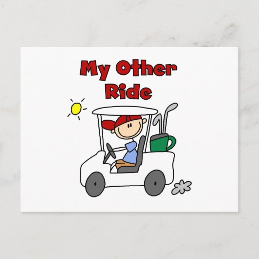 Golf My Other Ride Briefkaart (Voorkant)