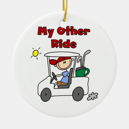 Golf My Other Ride Keramisch Ornament (Voorkant)