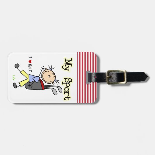 Golf My Sport Bagagelabel (Voorkant horizontaal)