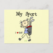 Golf My Sport T-shirts en Gifts Briefkaart (Voorkant)