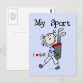 Golf My Sport T-shirts en Gifts Briefkaart (Voorkant / Achterkant)