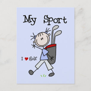 Golf My Sport T-shirts en Gifts Briefkaart