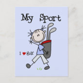 Golf My Sport T-shirts en Gifts Briefkaart (Voorkant)